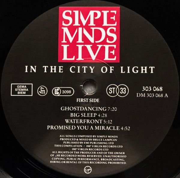 img-2M1tvzBJ1F Simple Minds - Live In The City Of Light - New & Pre-owned Hi-Fi | SoundTribeAsia