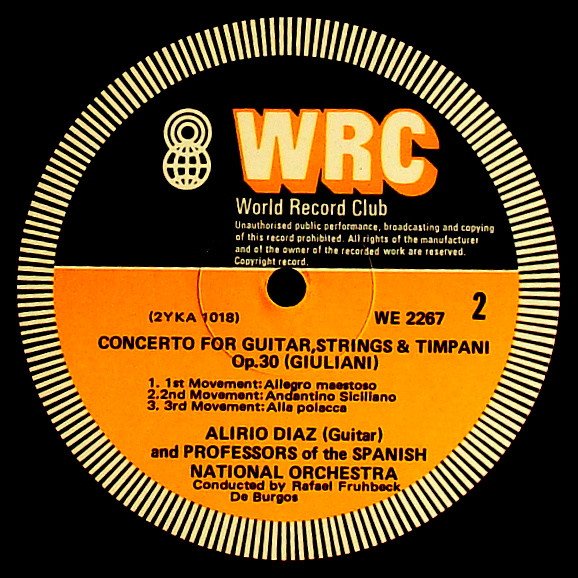 img-c-2196727067 Rodrigo, Alirio Diaz - Concierto De Aranjuez / Concerto For Guitar, Strings And Timpani, Op. 30 - New & Pre-owned Hi-Fi | SoundTribeAsia