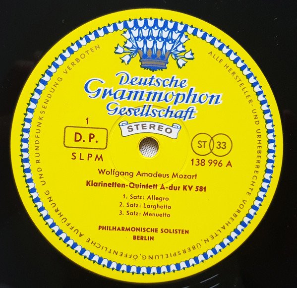 img-c-6583451811 Mozart - Philharmonische Solisten Berlin - Klarinettenquintett KV 581 ∙ Oboenquartett KV 370 - New & Pre-owned Hi-Fi | SoundTribeAsia