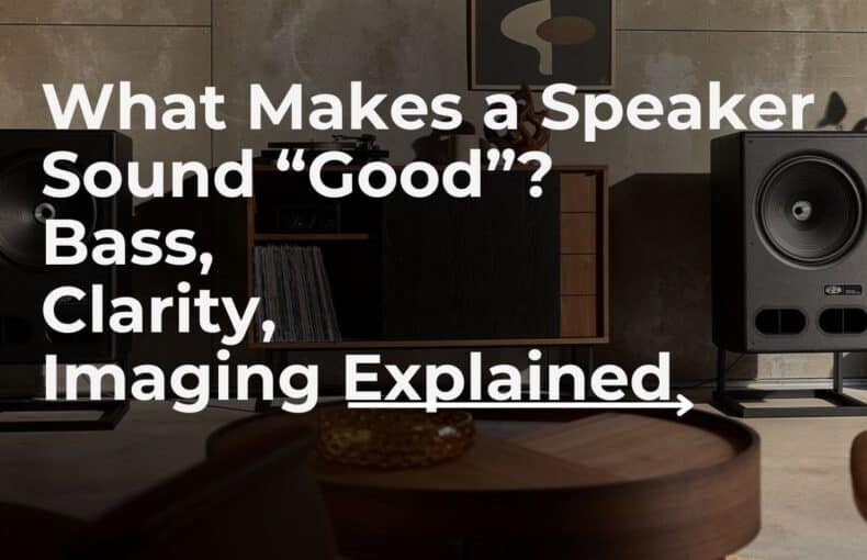 What Makes a Speaker Sound “Good”? Bass, Clarity, Imaging Explained